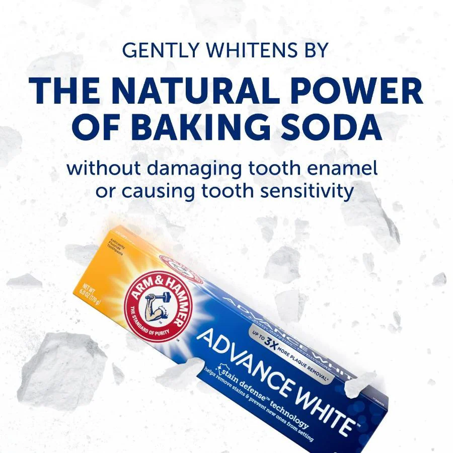 Arm & Hammer Advance White Toothpaste, Clean Mint, 4.3 oz - 12 Pack - Image 5