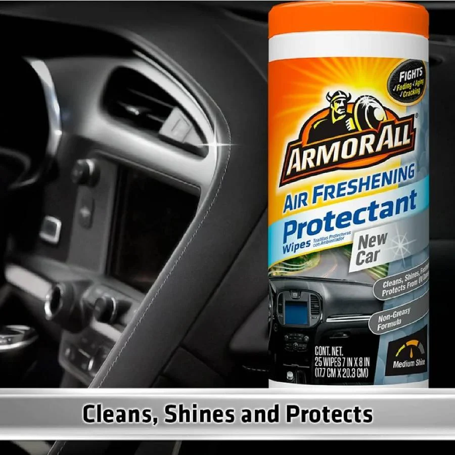 Armor All New Car Scent Air Freshening Car Protectant Wipes 25ct - 6 Pack - Image 3