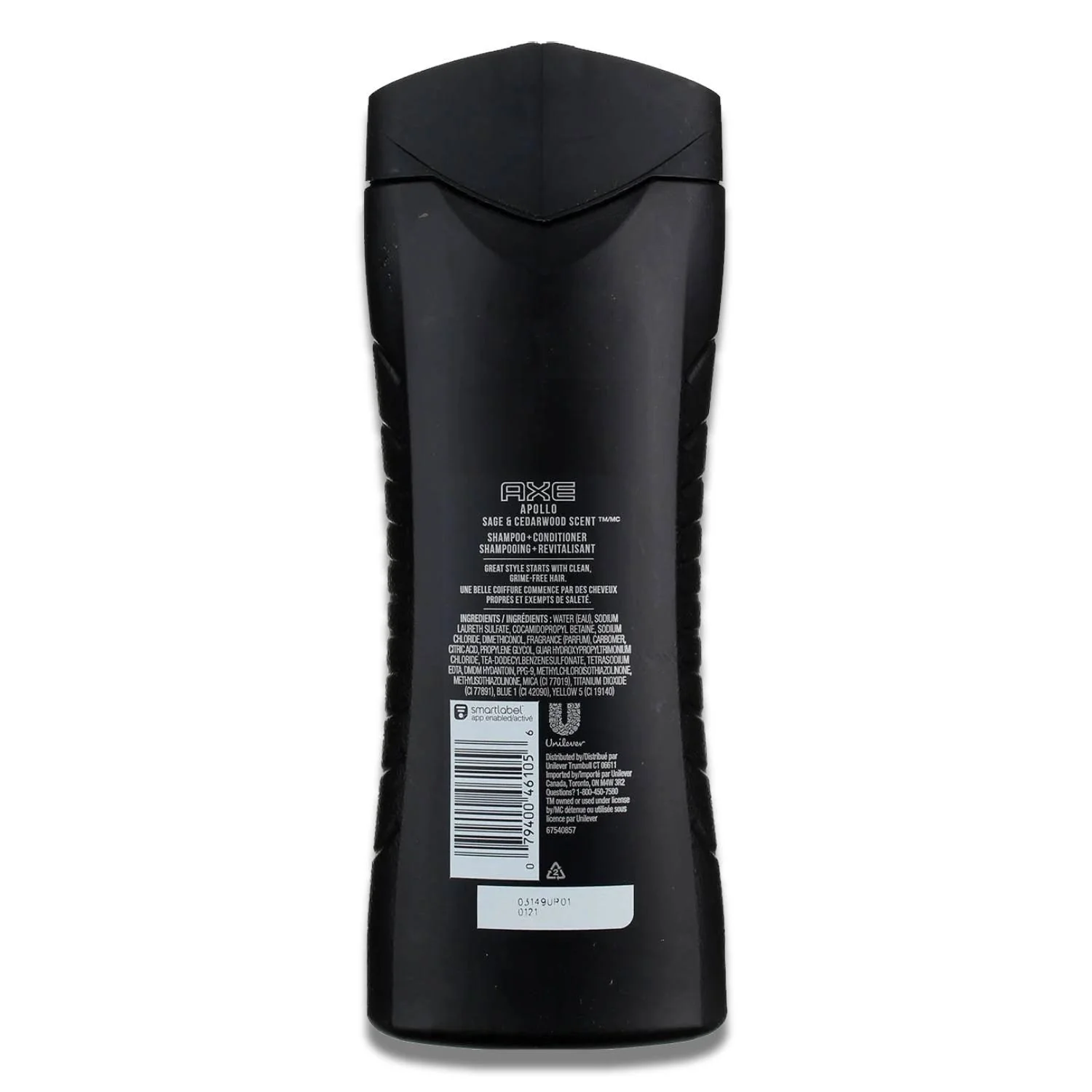 Axe - Hair Clean & Strong, 2 In 1 Shampoo + Conditioner, Apollo - 16 Oz - 4 Pack - Image 3