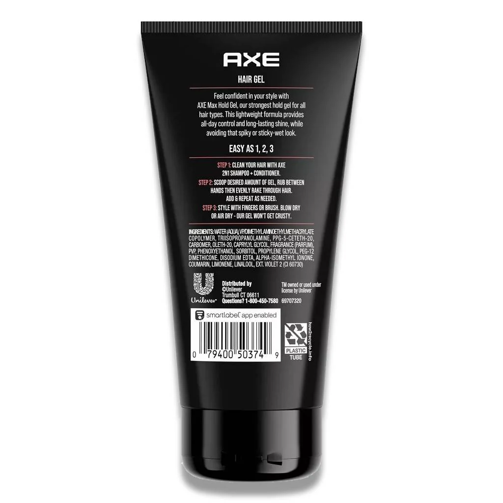 Axe - Max Hold Hair Gel Styling Aid - 5 Oz - 12 Pack - Image 3