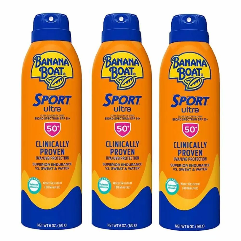 Banana Boat - Sport Ultra Sunscreen Spray, SPF 50 - 6 Oz - 3 Pack - Image 3