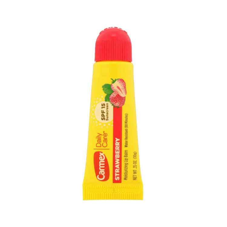 Carmex - Daily Care Lip Balm, Strawberry, SPF 15 - 0.35 Oz - 12 Pack - Image 3