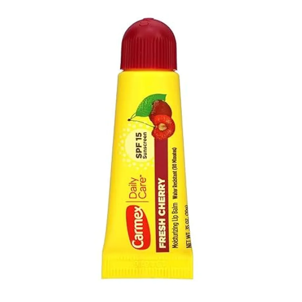 Carmex - Lip Balm Tube Fresh Cherry, SPF 15 - 0.35 Oz- 12 Pack - Image 3