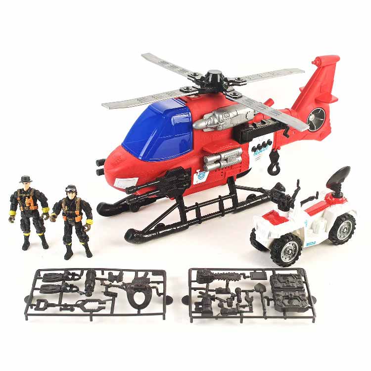 Free Wheel City Fire Playset - 24 Pcs - Image 3