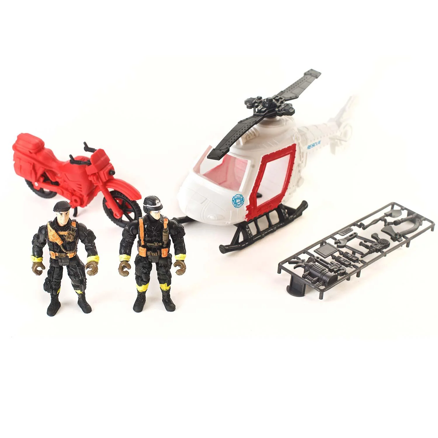 Free Wheel City Fire Playset - 34 Pcs - Image 4