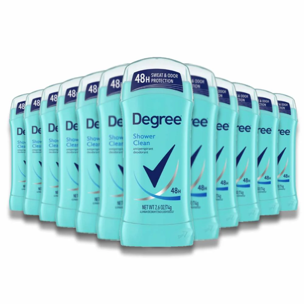 Degree Women Shower Clean Deodorant Invisible Solid 2.6 Oz - 12 Pack - Image 5