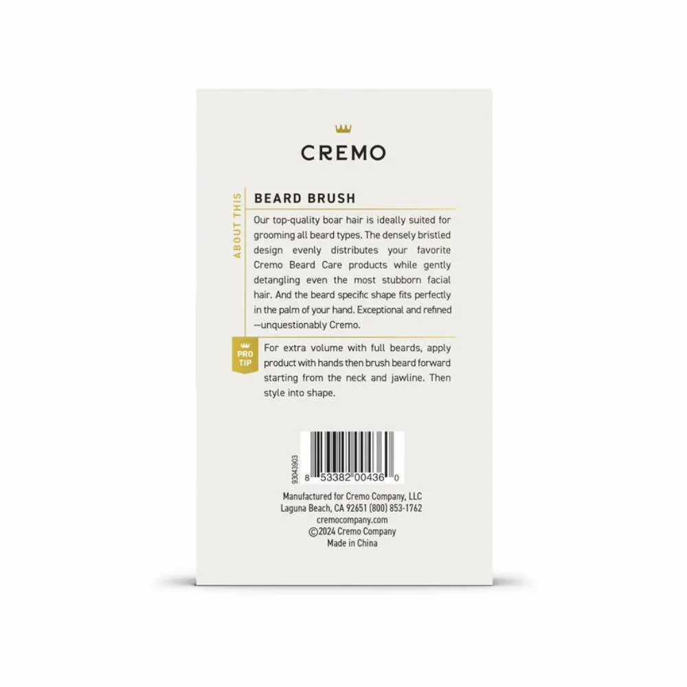 Cremo - Beard Brush, Boar Hair Bristle - 1 Ct Each - 12 Pack - Image 3
