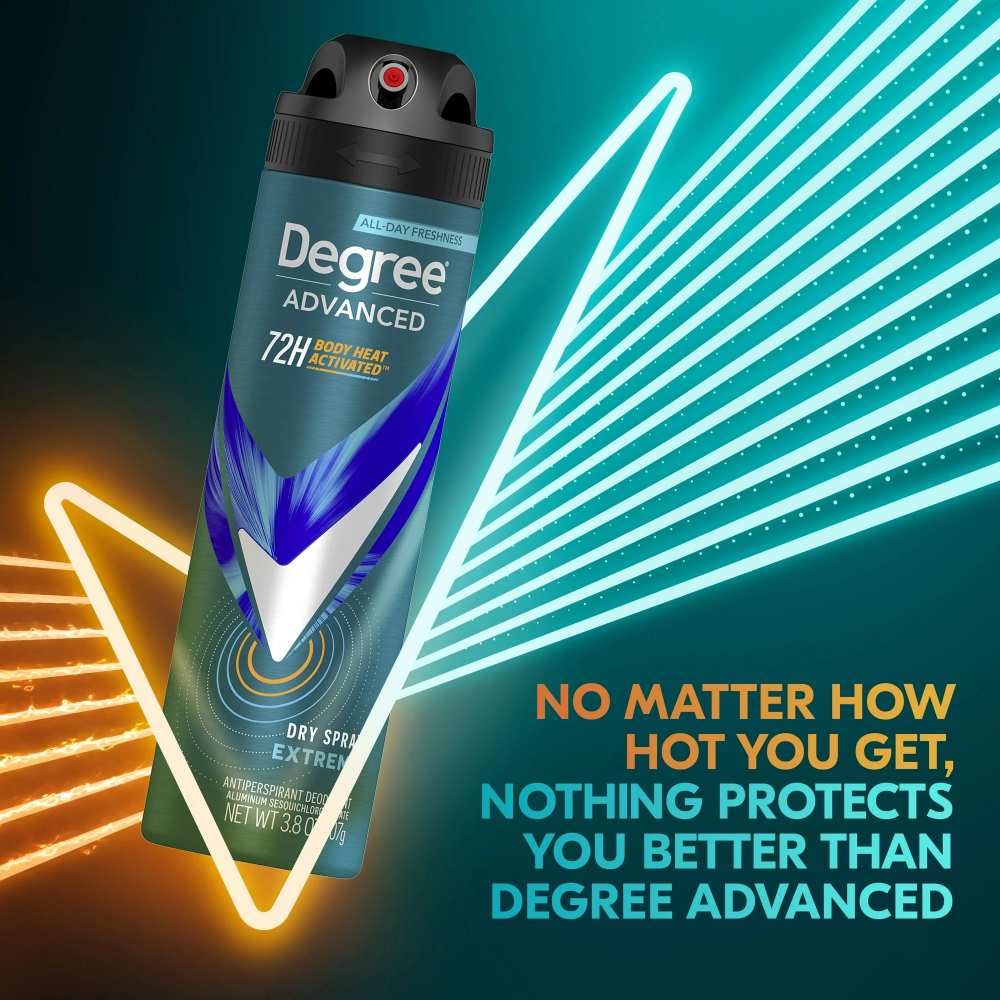 Degree Men Extreme MotionSense Dry Spray Antiperspirant Deodorant - 3.8 Oz - 12 Pack - Image 5