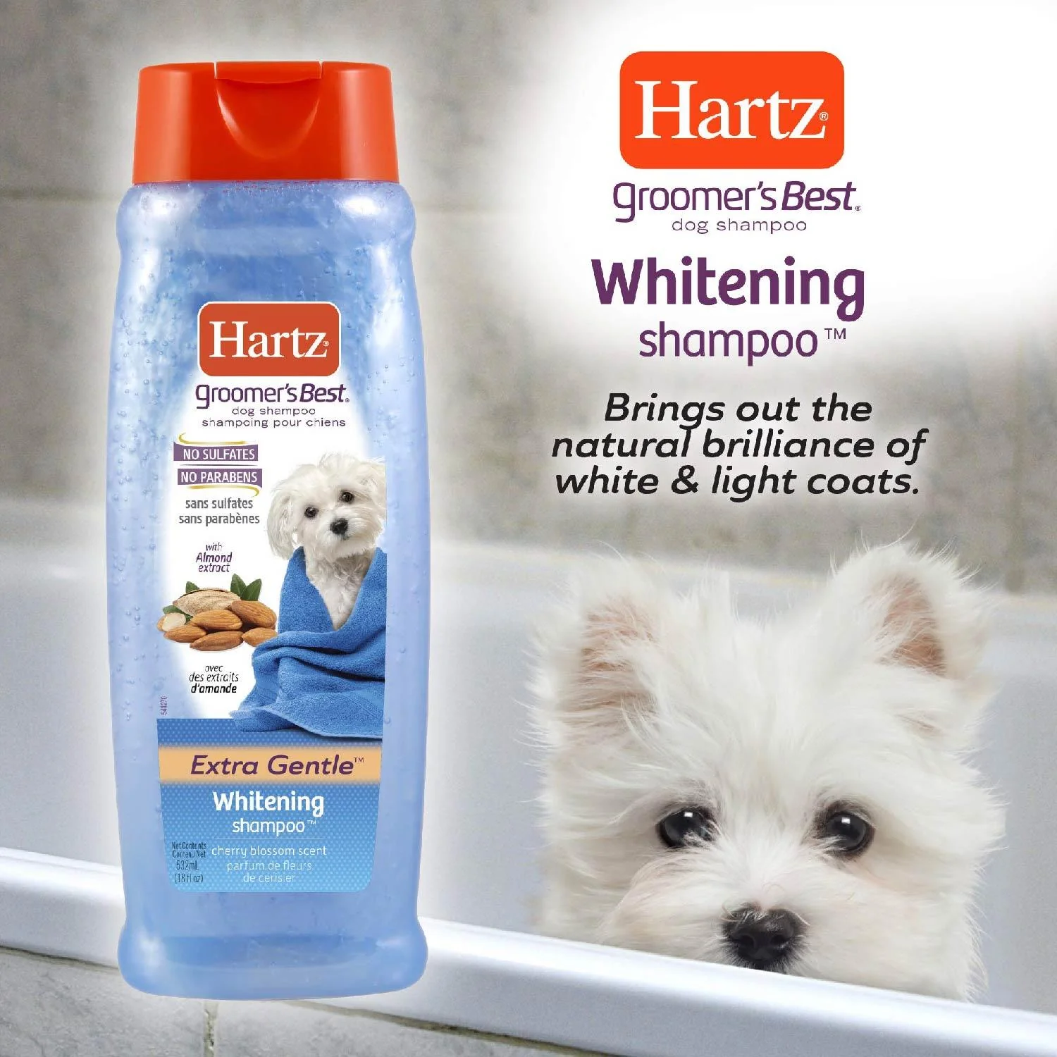 Hartz Groomers Best Whitening Shampoo for Dogs 18 oz - 12 Pack - Image 4