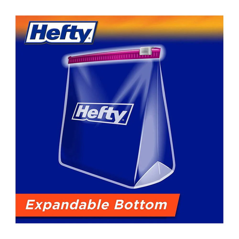 Hefty - 1 Gallon Slider Storage Bags - 30 Ct - 9 Pack - Image 3