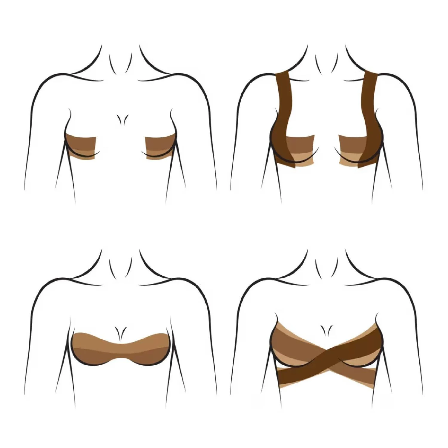 Hollywood Fashion Secrets - Body Contour Tape, Light - 12 Pack - Image 3