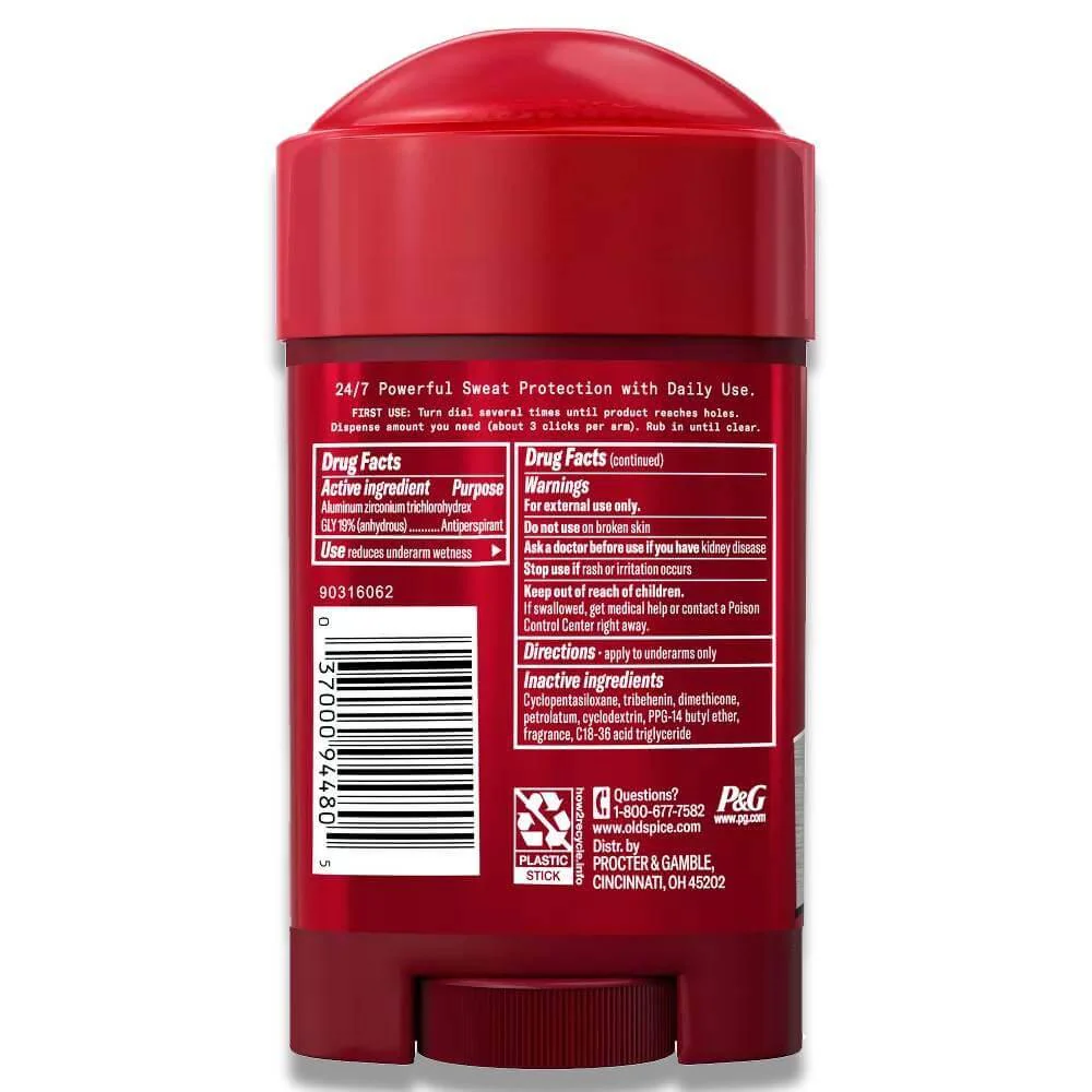 Old Spice -  Hardest Working Collection Deodorant, Stronger Swagger - 2.6 Oz - 12 Pack - Image 3