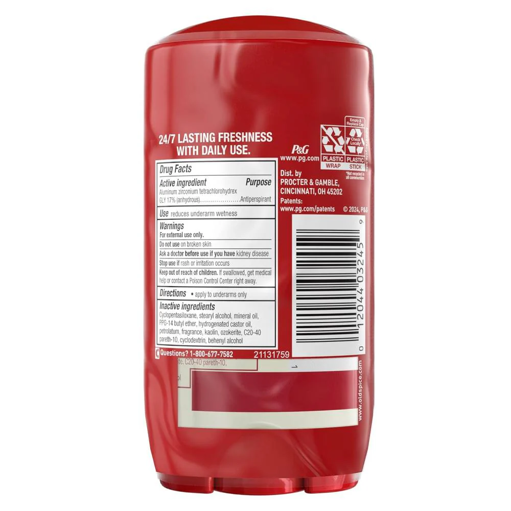 Old Spice -  Invisible Solid Antiperspirant Deodorant for Men, Deep Sea Scent - Twin Pack - 2.6 Oz - 6 Pack - Image 3