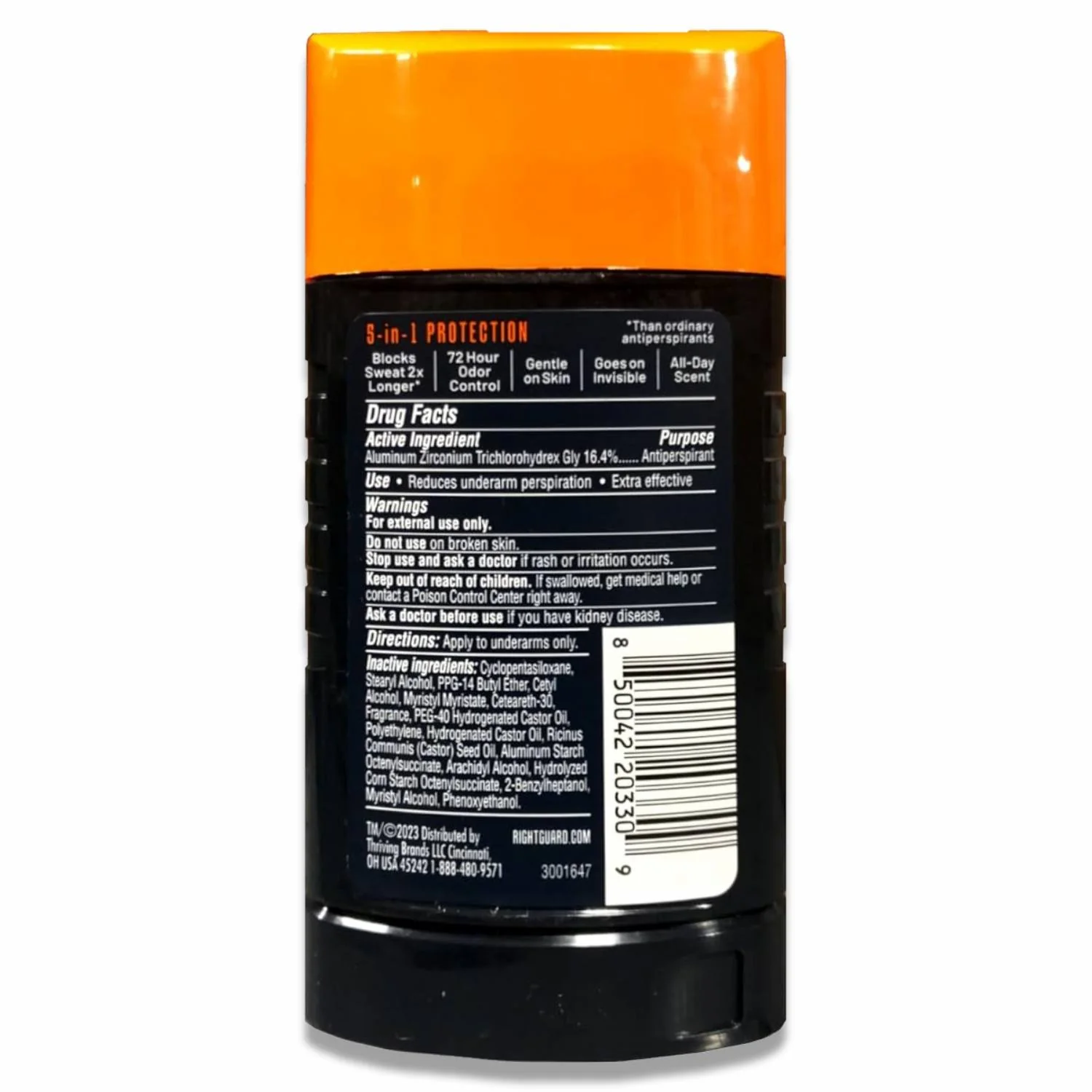 Right Guard - Xtreme Defense, Antiperspirant Deodorant, Solid Stick, Fresh Blast - 2.6 oz - 12 Pack - Image 3