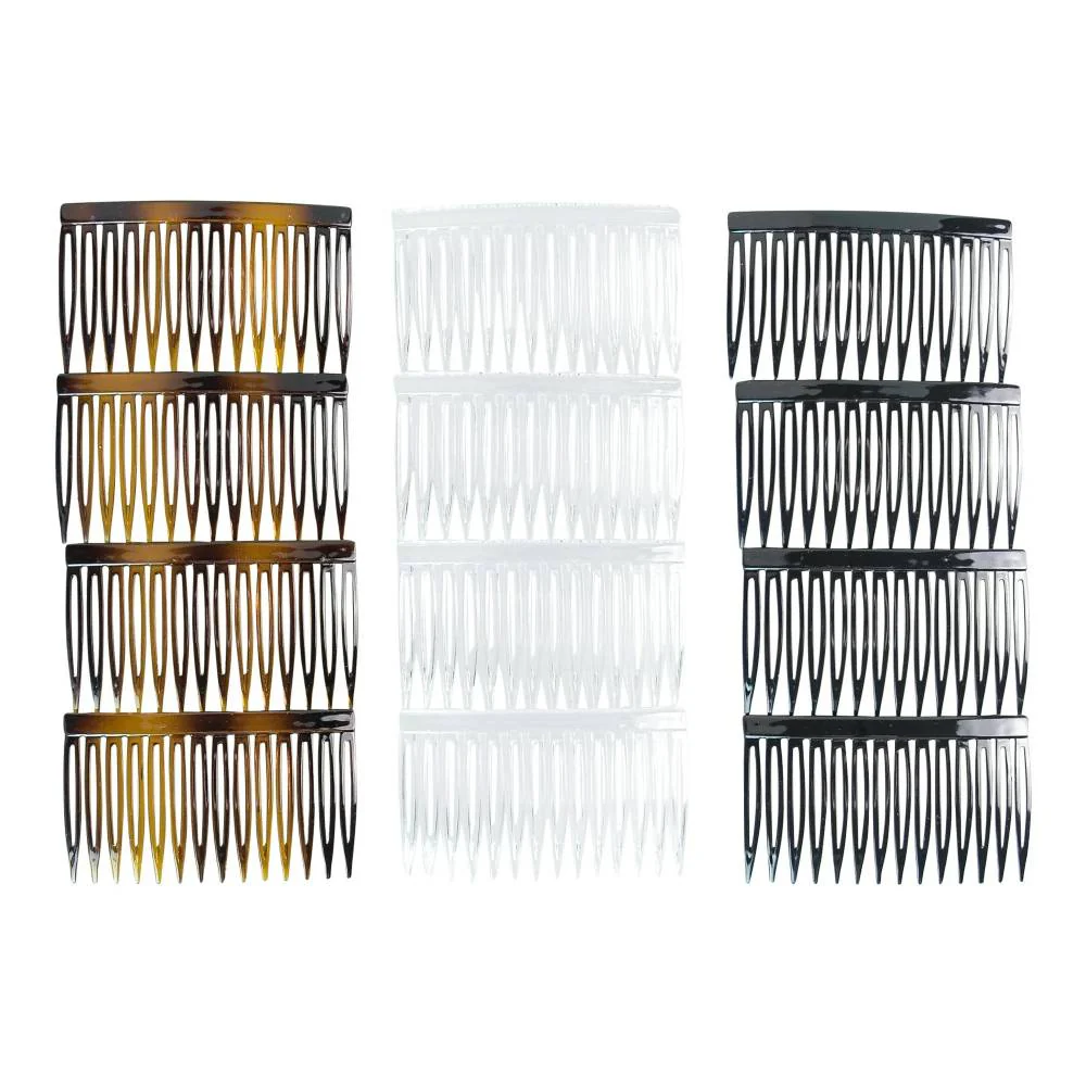 Scunci - Effortless Beauty Side Hair Combs Assorted, 12 Ct - 48 Pack - Image 4