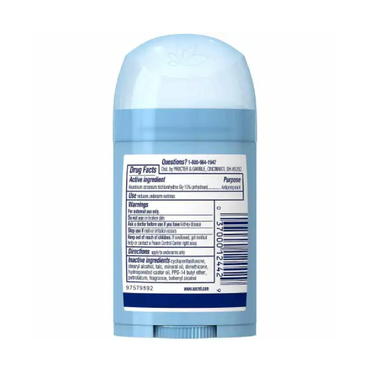 Secret - Antiperspirant & Deodorant, Powder Fresh - 1.7 Oz - 12 Pack - Image 3