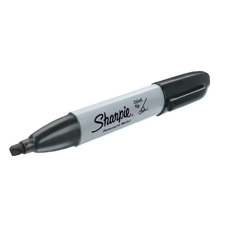 Sharpie - Chisel Tip Permanent Markers, Black - 12 Ct Each - Image 3