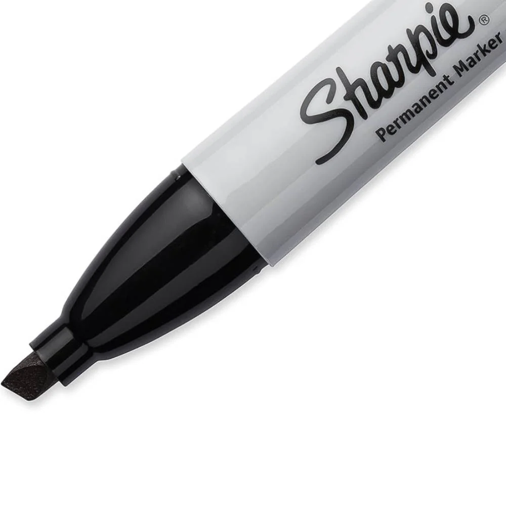 Sharpie - Permanent Marker, Chisel Tip, Black - 48 Pack - Image 3
