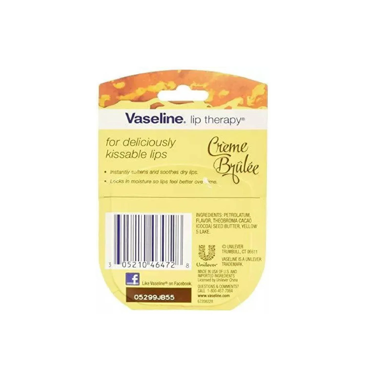 Vaseline Lip Therapy Creme Brulee Lip Balm 0.25 oz -32 Pack - Travel Size - Image 3