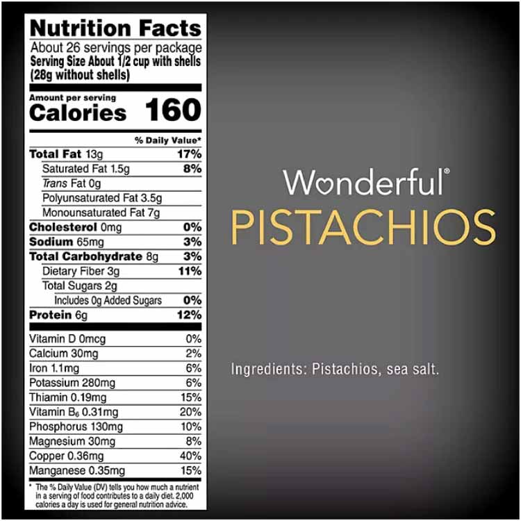 Wonderful Lightly Salted Pistachios - 48 Oz - Image 3